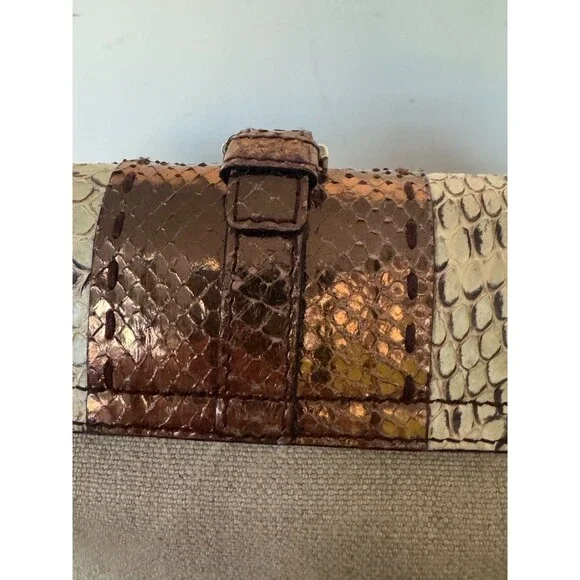 Dolce & Gabbana Y2K Brown Gold Leather & Jute Shoulder Bag Statement Charm Strap - Picture 16 of 16